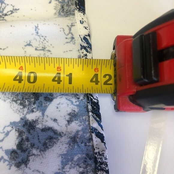 Just Female White Blue Marble Dress Size XS - Picture 10 of 12